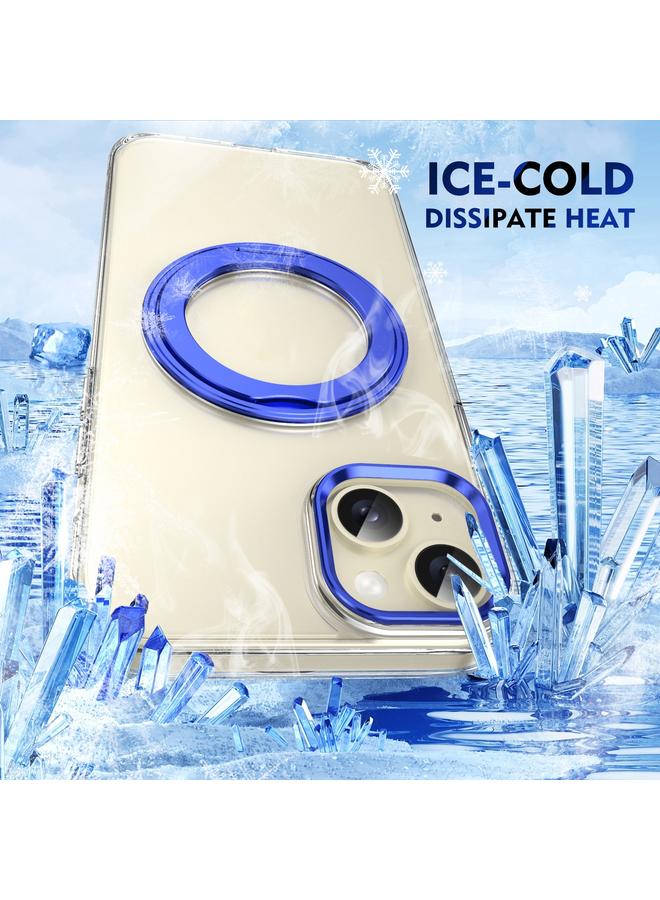 S-TOP Case For iPhone 14 Ice-Cold Rotating Ring Holder PC MagSafe Phone Case - Image 3