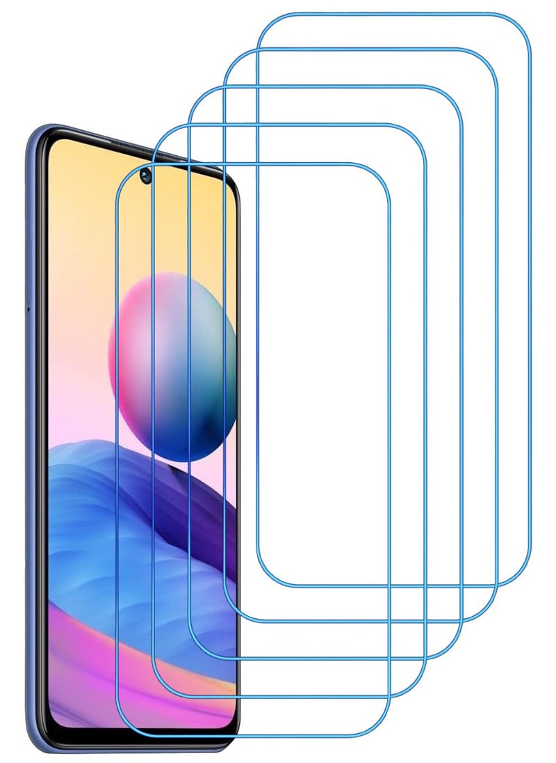 ACLIX 5 Pieces Antistatic ESD Dustproof Premium Quality High Definition Clear Tempered Glass Screen Protector Designed For Xiaomi Redmi Note 10 5G - Image 1