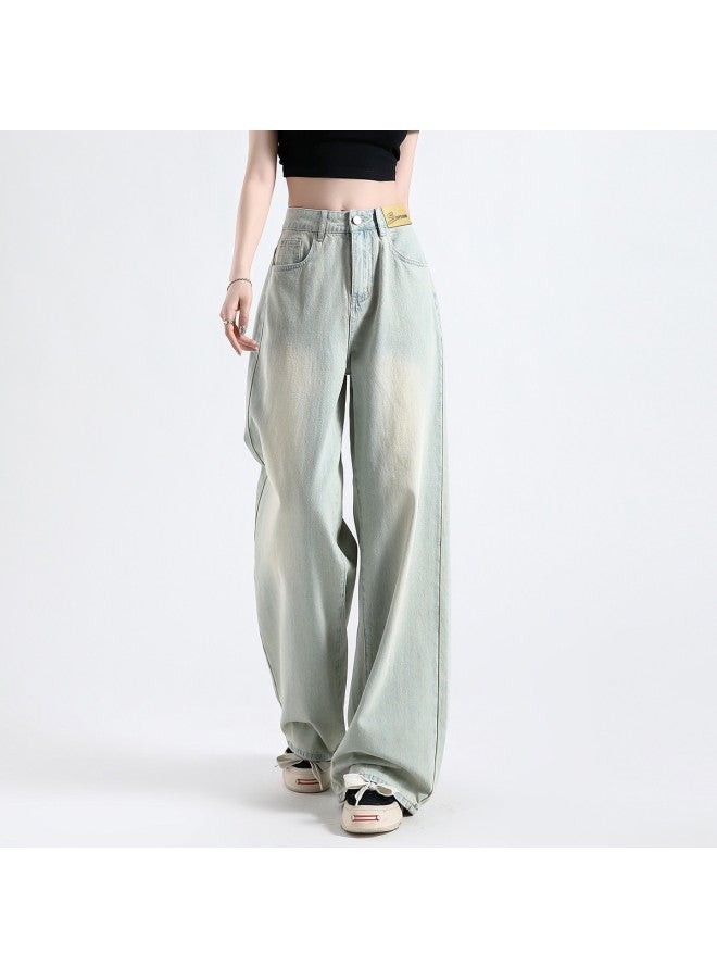 EPTISON Vintage High-waisted Loose Wide-leg Jeans For Women - 2025 Summer Flowy Slimming Wide-leg Pants - Image 2