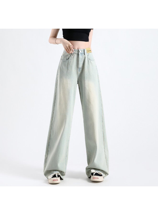 EPTISON Vintage High-waisted Loose Wide-leg Jeans For Women - 2025 Summer Flowy Slimming Wide-leg Pants - Image 3
