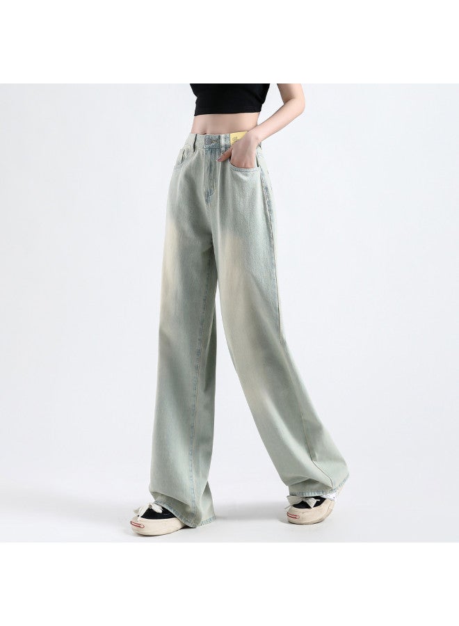 EPTISON Vintage High-waisted Loose Wide-leg Jeans For Women - 2025 Summer Flowy Slimming Wide-leg Pants - Image 4