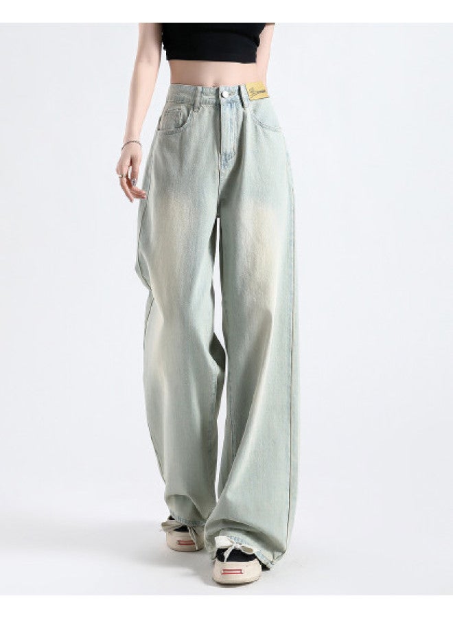 EPTISON Vintage High-waisted Loose Wide-leg Jeans For Women - 2025 Summer Flowy Slimming Wide-leg Pants - Image 1
