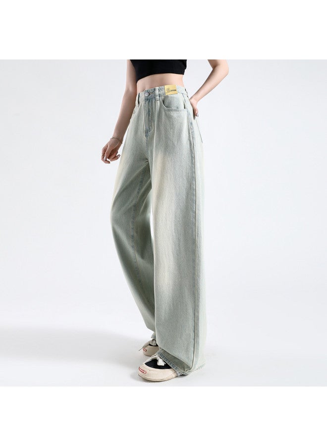 EPTISON Vintage High-waisted Loose Wide-leg Jeans For Women - 2025 Summer Flowy Slimming Wide-leg Pants - Image 5