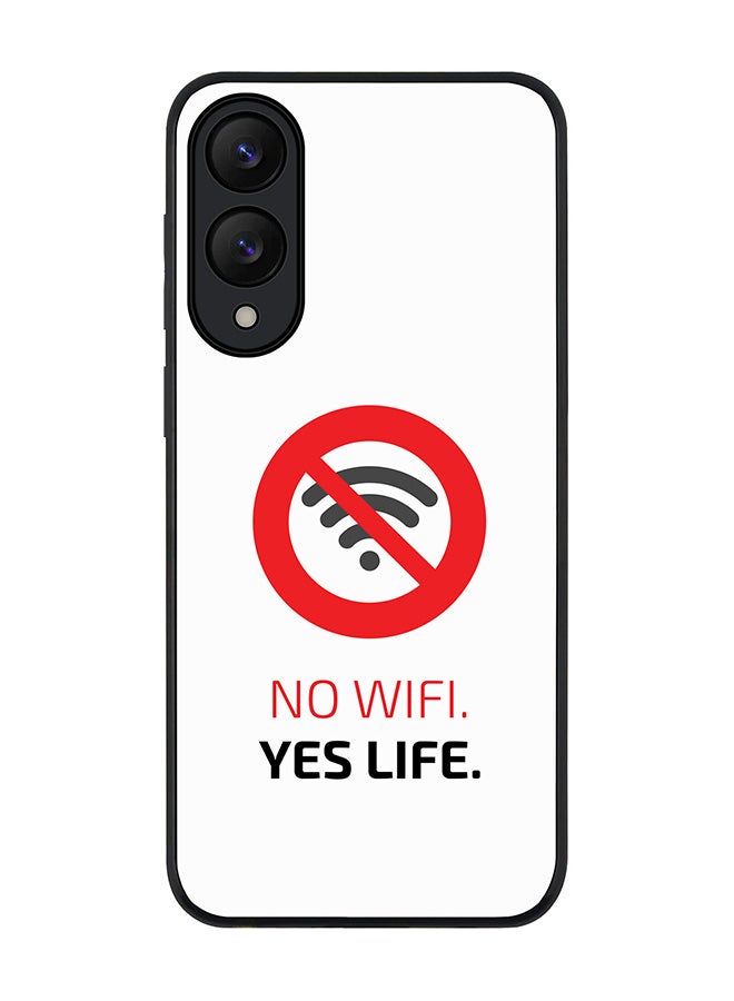 Stylizedd For Samsung Galaxy S25 Edge Case,Slim fit Camera Protection, Shockproof Thin Phone cover  - No Wifi, Yes Life