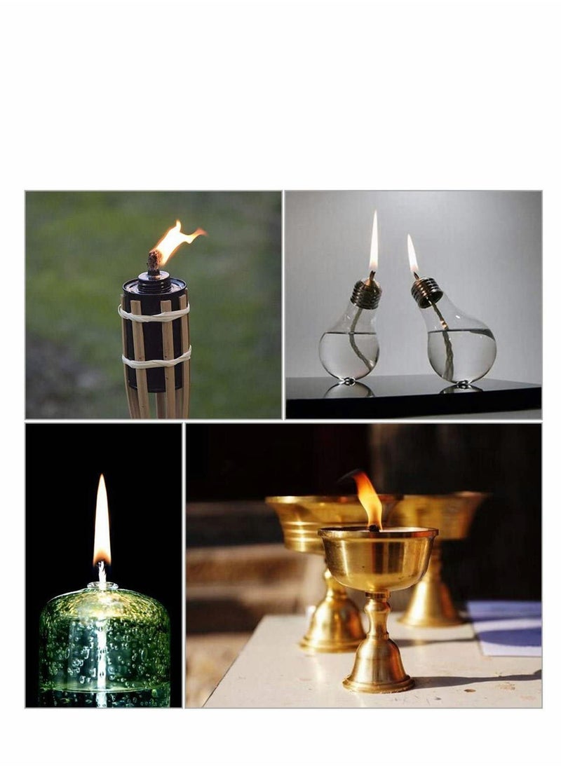 Generic - 12 Pieces Fiberglass Wick Wine Bottle Tiki Torches Patio Lighting Garden Lights Oil Lamps Replacements - Image 1