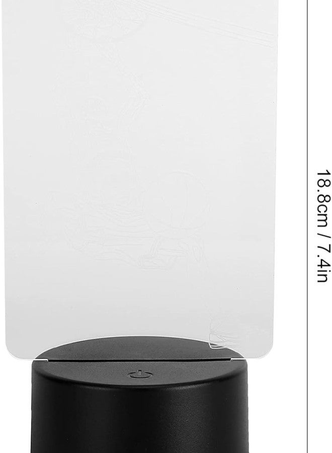klarako 3 Dimensional Night Light Dunk Pattern Touch LED Bedside Lamp for Bedroom Home - Image 5
