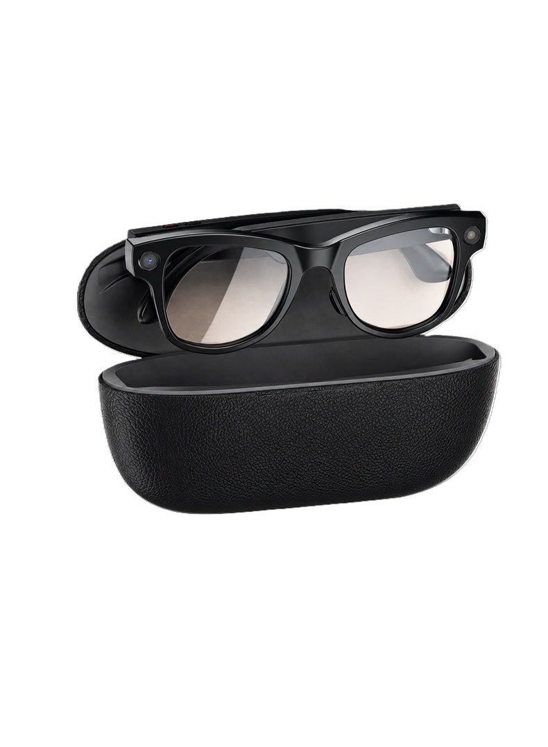 Merlin Smart Glasses with 4K HD Camera, Auto-Tint Photochromic Lenses, Hands-Free Voice Assistant, and Power Bank Charging Case - Image 1
