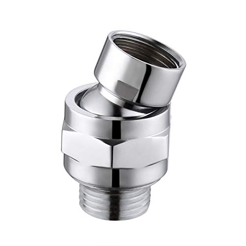 KES Shower Connector Ball Joint Shower Head Swivel Ball Adapter Brass Adjustable Arm Extension Universal Component Polish Chrome, PSB101-CH - Image 1