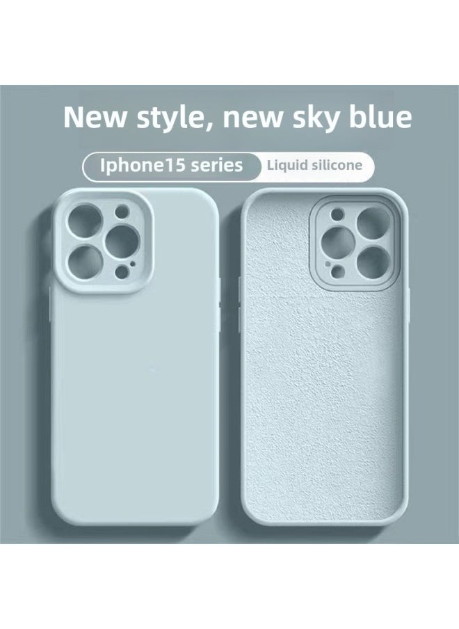 Generic - Suitable For Apple 16Pro Liquid Silicone Phone Case IPhone15Pro Solid Silicone Fine Hole All-inclusive Protective Cover-Color:Dark Purple 【precision Hole With Logo + Packaging Box】-Applicable Models - Image 1