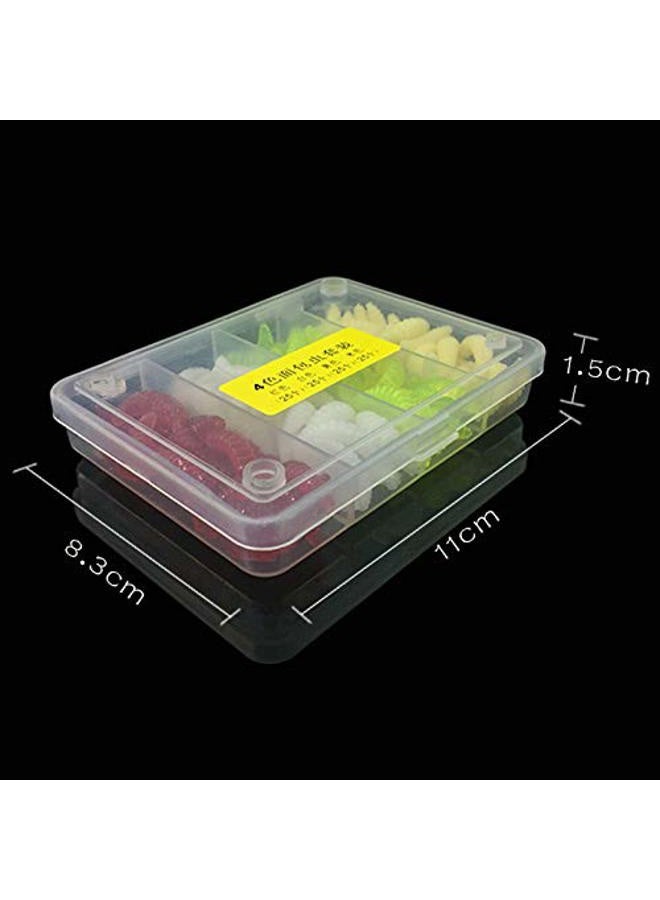 OriGlam 100pcs Fresh Water Fishing Bait, Soft Plastic Worms, Bass Fishing Worms, Soft Bait Shad, Worm Baits - Image 4