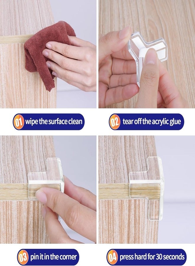 Kelexx Silicone Corner Protector Baby Proofing - Strong Adhesive T-Shaped Table Corner Protectors for Baby Safety - Transparent Furniture Edge Guards for Toddlers & Kids - Image 3