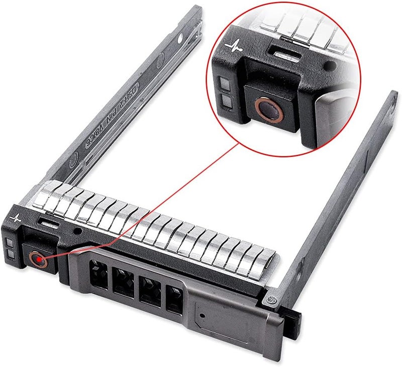 HUYUN عبوة 2 قطعة حاملة قرص صلب 2.5" SAS SATA NRX7Y 0NRX7Y متوافقة مع خادم ديل باور إيدج M620 M630 M420 M520 M820 VRTX - Image 2