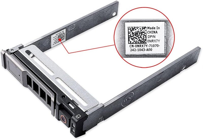 HUYUN عبوة 2 قطعة حاملة قرص صلب 2.5" SAS SATA NRX7Y 0NRX7Y متوافقة مع خادم ديل باور إيدج M620 M630 M420 M520 M820 VRTX - Image 3