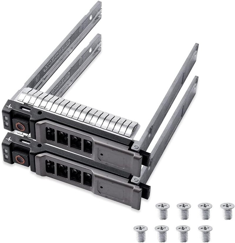 HUYUN عبوة 2 قطعة حاملة قرص صلب 2.5" SAS SATA NRX7Y 0NRX7Y متوافقة مع خادم ديل باور إيدج M620 M630 M420 M520 M820 VRTX - Image 1