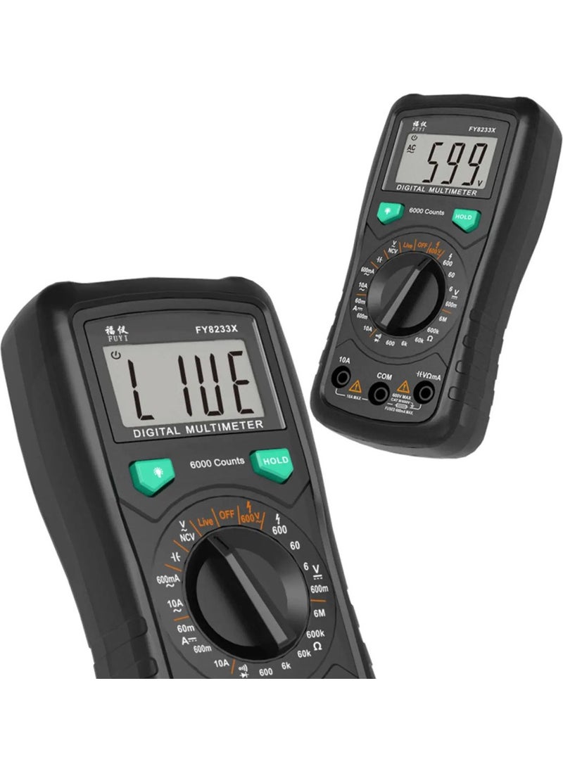 AYT Powermaster FY8233X Digital Multimeter Measurement Instrument Ac Dc Resistance Digital Measuring Device  - Image 1