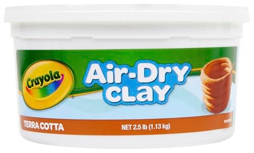 Crayola Air Dry Clay, Terra Cotta No Bake Modeling Clay for Kids, 2.5lb - Image 1