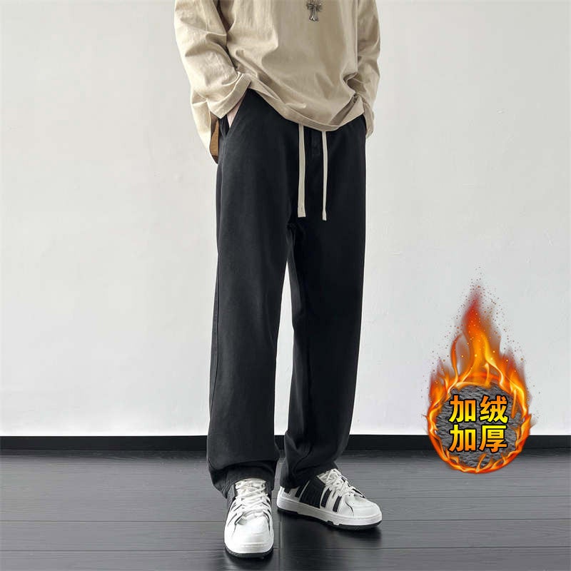 Pants Trendy Brand Handsome Street Men'S 2025 Spring & Fall New Loose Straight Jeans Boys Casual Versatile Pants - Image 5