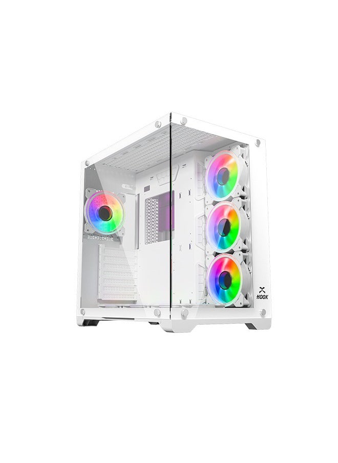 Generic Gaming Case Hook 1PZ Black 7 Fan ARGB 2 Side Glass  - Image 1