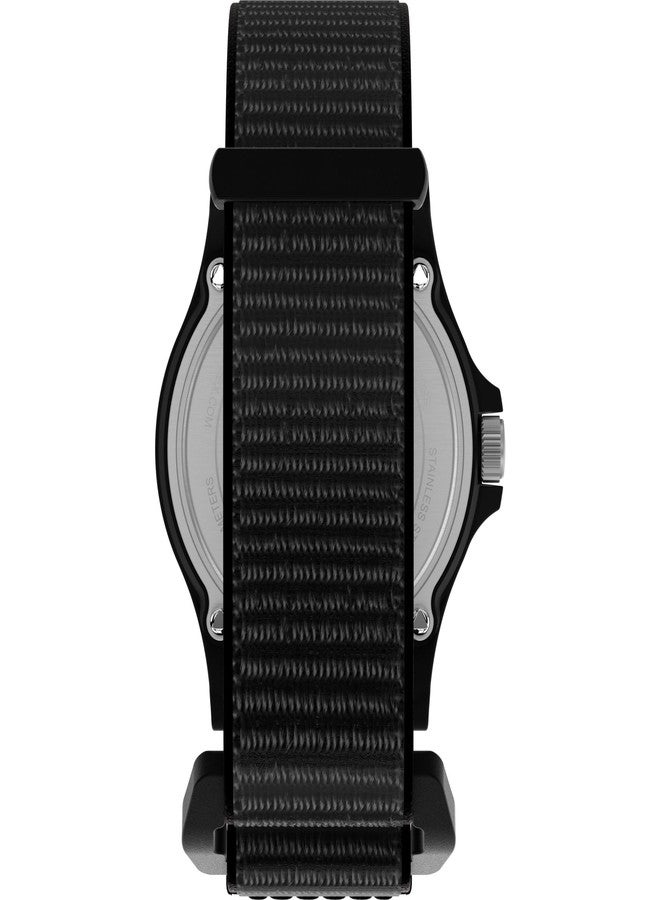 Timex Unisex Yellowstone National Park 40mm Watch - Black Fastwrap Cream Dial Black Case, Black - Image 3