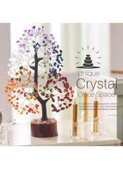 Generic Seven Chakra Tree of Life - Crystal Tree - Healing Crystals Feng Shui Statues & Figurines Reiki Crystal Balancing Home Décor Money Bonsai Feng Shui Bracelet Spiritual Decoration Good Luck Aura Cleansing  - Image 4