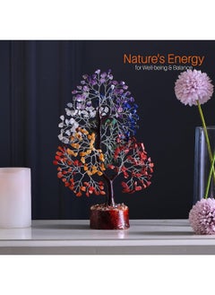 Generic Seven Chakra Tree of Life - Crystal Tree - Healing Crystals Feng Shui Statues & Figurines Reiki Crystal Balancing Home Décor Money Bonsai Feng Shui Bracelet Spiritual Decoration Good Luck Aura Cleansing  - Image 5