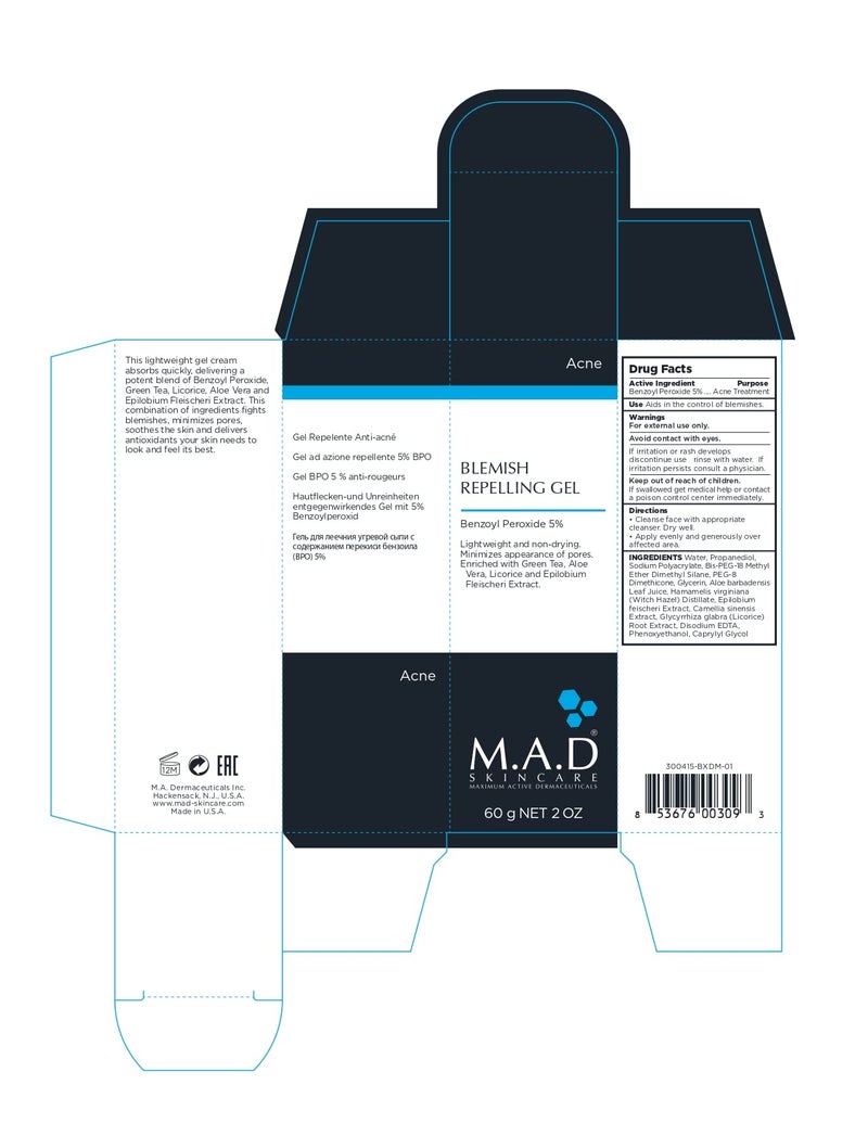 M.A.D Skincare ACNE: Blemish Repelling Gel 5% BPO - 60g - Image 2