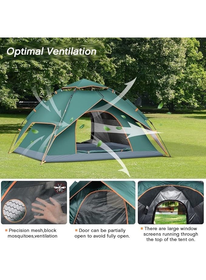 DEXO Automatic Pop-Up Instant Camping Tent 200x200x135cm – 4-Person Easy Setup Tent with UV Protection, Waterproof, Lightweight Travel Tent for Camping, Hiking & Festivals - Image 4
