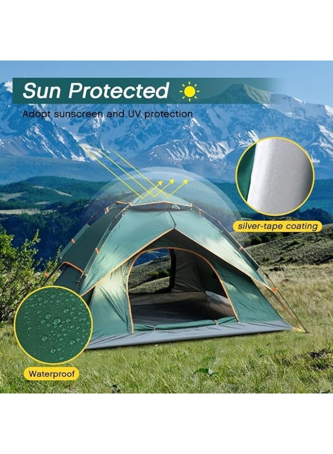 DEXO Automatic Pop-Up Instant Camping Tent 200x200x135cm – 4-Person Easy Setup Tent with UV Protection, Waterproof, Lightweight Travel Tent for Camping, Hiking & Festivals - Image 5