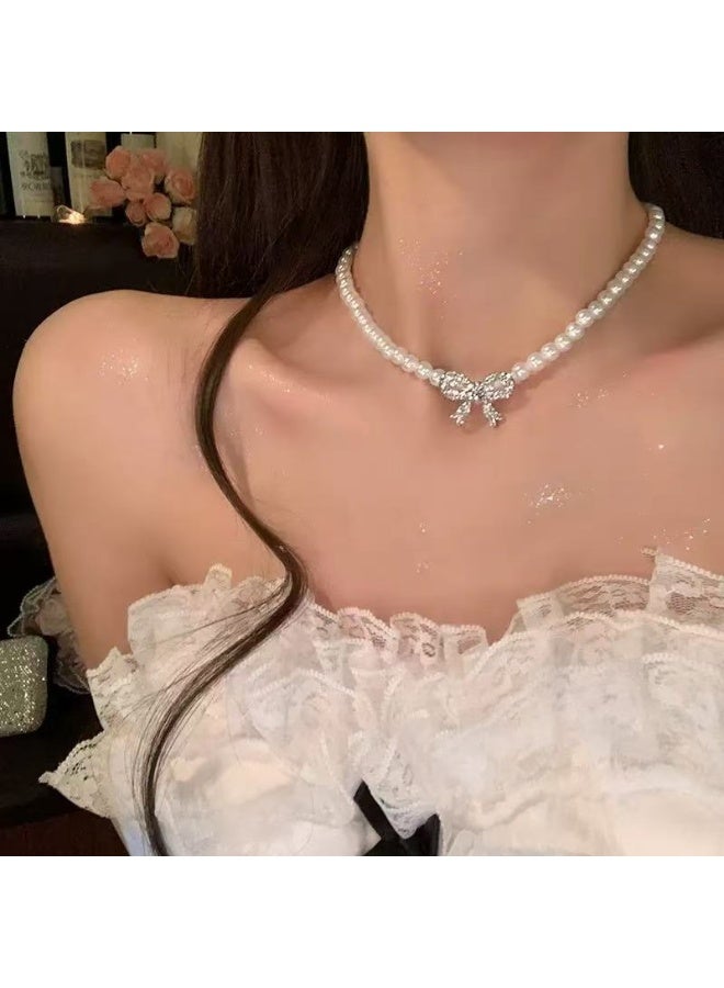 NIBEMINENT French Elegant Pearl Necklace for Women - 2025 New Arrival