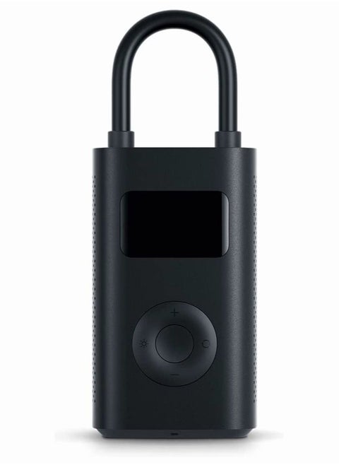 Xiaomi Portable Smart Digital Air Pressure Detection Electric Inflator Pump, Black, 124 X 71 X 45.3 mm