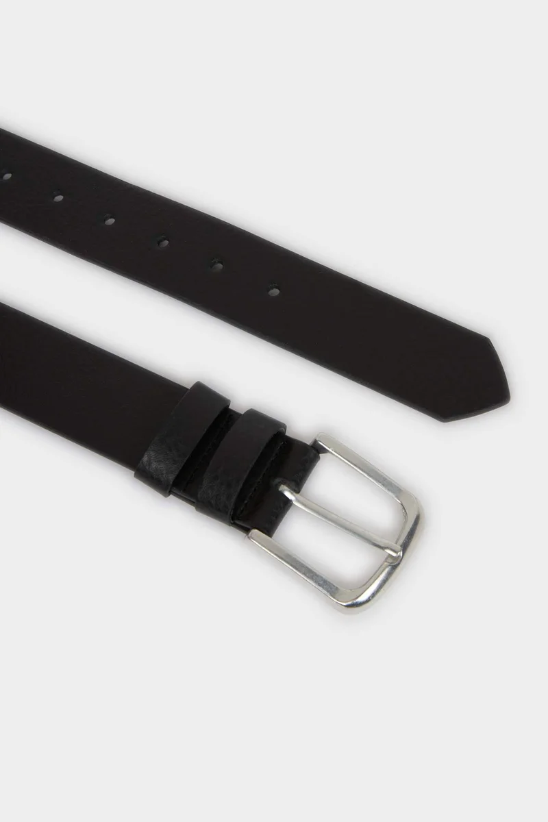 Defacto  Man Rectangle Clasp Faux Leather Jean Belt for Men | Best Price UAE