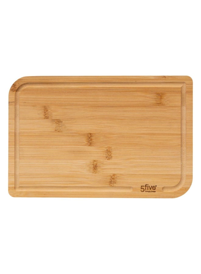 Five Simply Smart 2-Piece Rectangular Bamboo Cutting Board Set Brown  189699 - Image 3