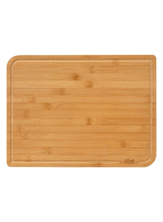 Five Simply Smart 2-Piece Rectangular Bamboo Cutting Board Set Brown  189699 - Image 4