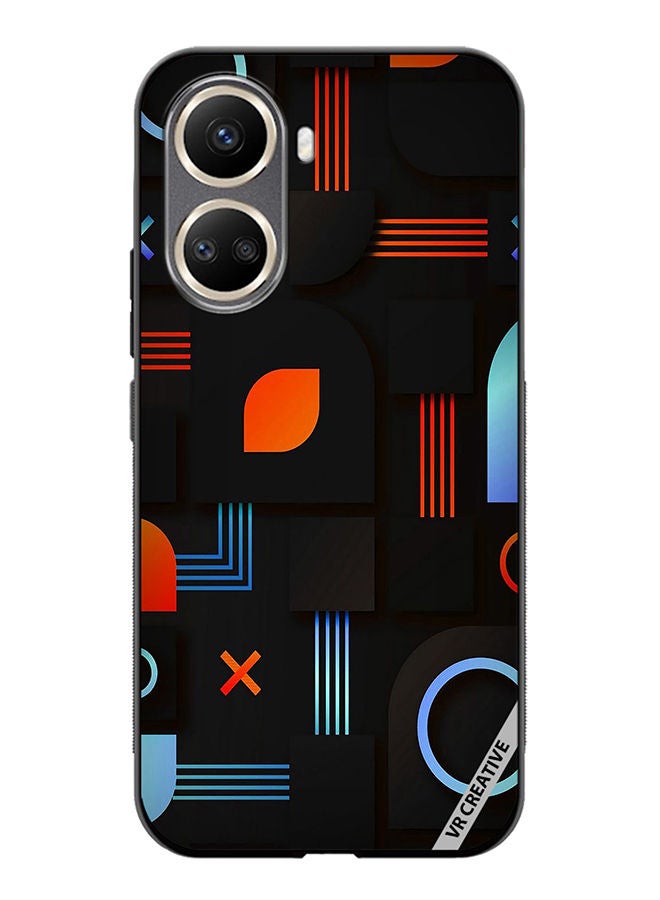 VR CREATIVE Protective Case Cover For Huawei Nova 10 SE Minimal Pattern Design Multicolour - Image 1