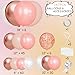 MEBAY 147PCS Rose Gold Balloon Garland Arch Kit Pearl Rose Gold Metallic White Nude Balloons with Confetti for Wedding Bridal Shower Princess Party Girl Birthday Baby Shower Decorations - Image 4