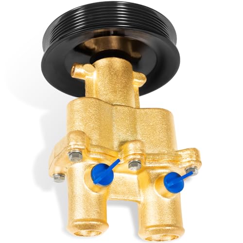 Camoo Brass Raw Sea Water Pump Kit For Mercury Mercruiser Quicksilver 4.3, 5.0, 5.7, 6.2 Replace# 8M0139995, 8M0137216, 46-862914T10, 46-8M0118067 - Image 1