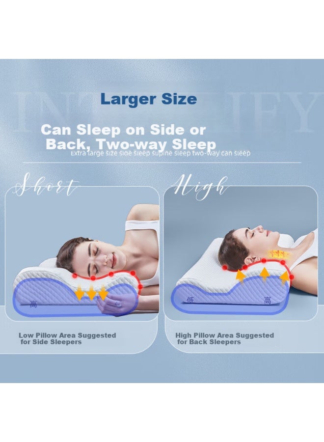 Aeromax Memory Foam Deep Cervical Pillow Sleep Pillow Low Rebound Pillow Core Single Head And Neck Protection
