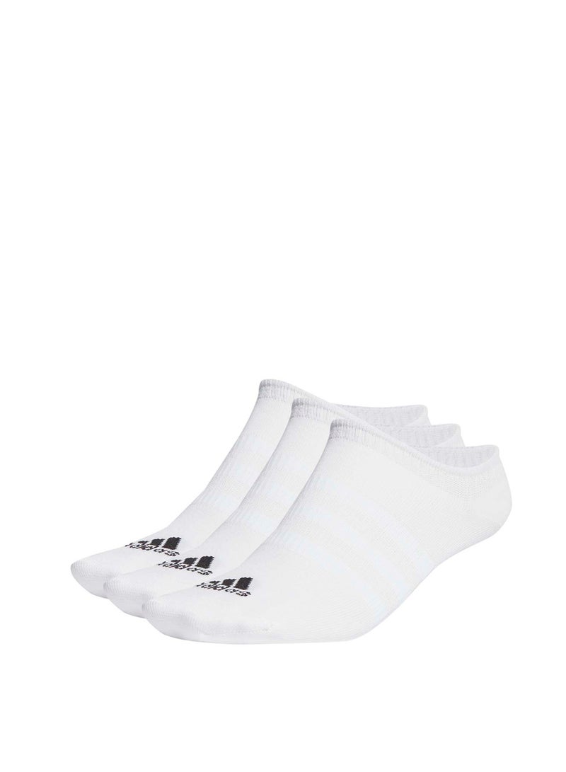 Adidas Thin&Light Sportswear No Show Socks 3 Pair Pack - Image 1