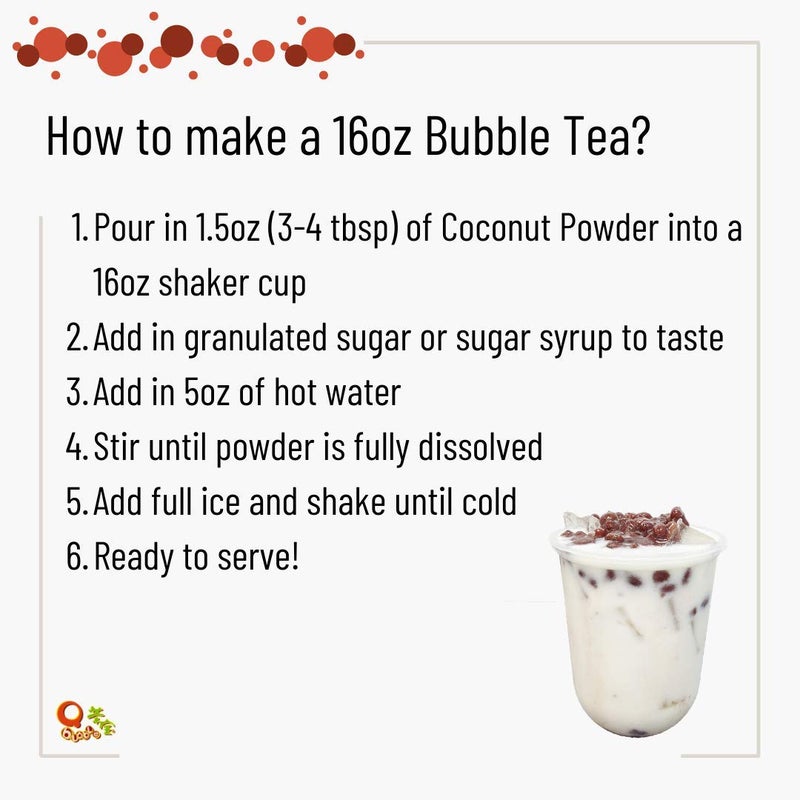 Qbubble Tea Powder Coconut Powder, 2.2 Pound - Image 3