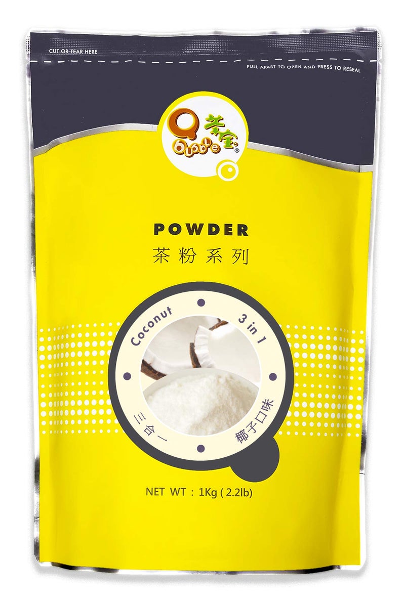 Qbubble Tea Powder Coconut Powder, 2.2 Pound - Image 1