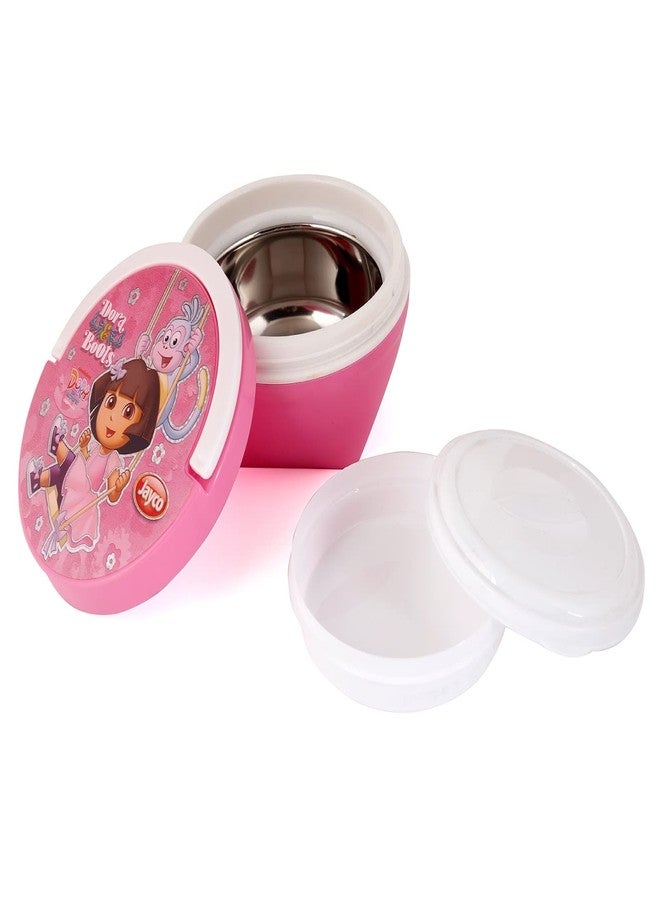 Jayco Original Licensed Fit & Fresh Small Insulated Inner Steel Lunch Box for School Kids | Food Grade| Dora - Image 2