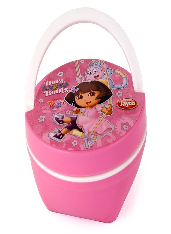 Jayco Original Licensed Fit & Fresh Small Insulated Inner Steel Lunch Box for School Kids | Food Grade| Dora - Image 1