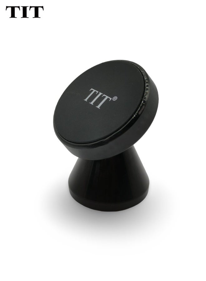 TIT Universal 360° Magnetic Mobile Holder for Car Dashboard Strong Magnet Grip, Metal Base Stand, Phone Mount for All Smartphones, Anti-Slip Adhesive Plate, Rotation Adjustable Navigation Support, TM049 - Image 1