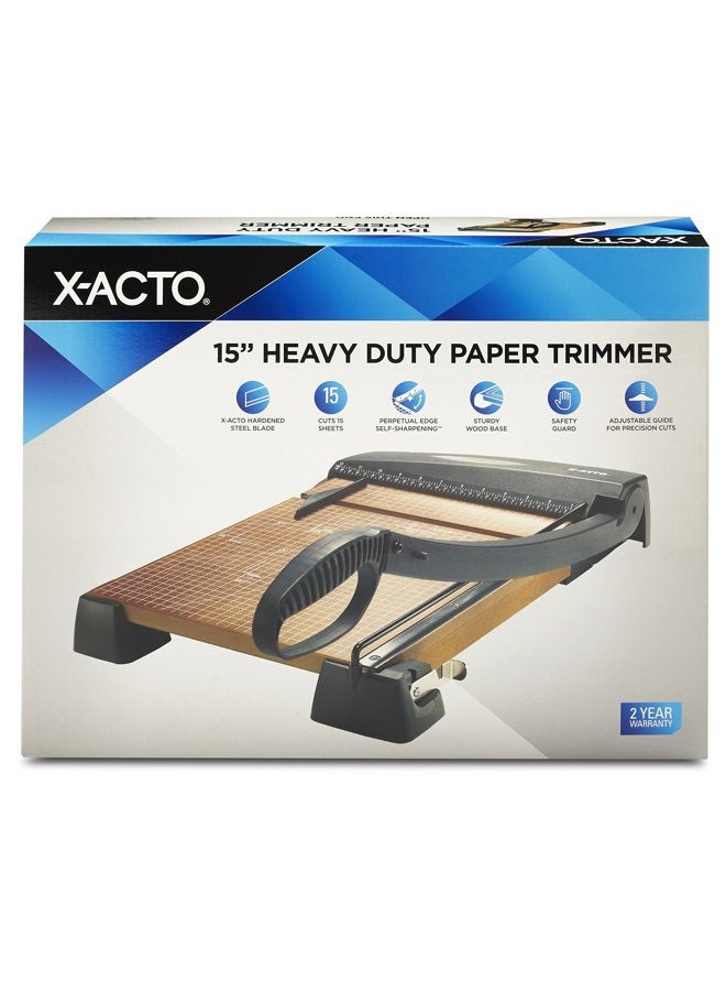 X-ACTO 26315 Heavy Duty Wood Guillotine Trimmer, 12" x 15" - Image 5