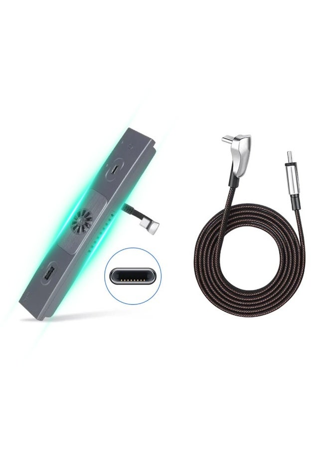 HPS Tesla USB Hub Docking Station with Retractable Charging Cables – Compatible with Tesla Model 3/Y Central Control Aromatherapy Expansion Dock – Type-C Phone Charger - Image 1