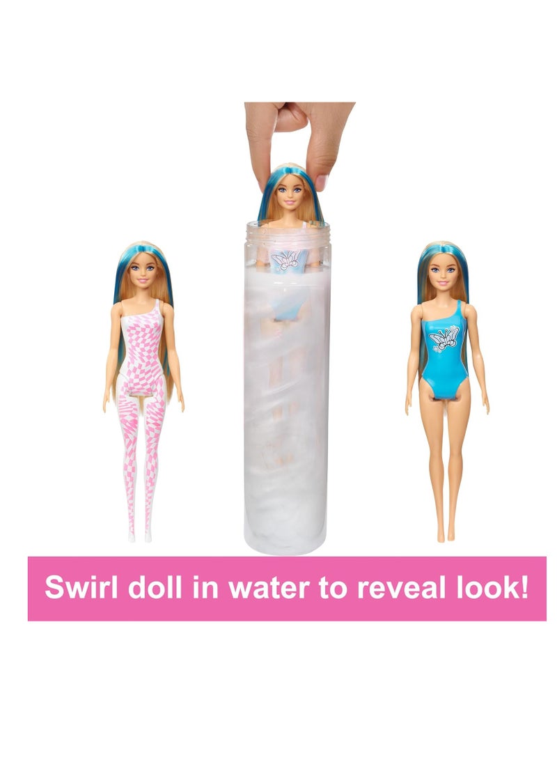Barbie Color Reveal Rainbow-Inspired Series Doll & Accessories with 6 Surprises, Color-Change Bodice 1Piece Assorted Color - Image 3