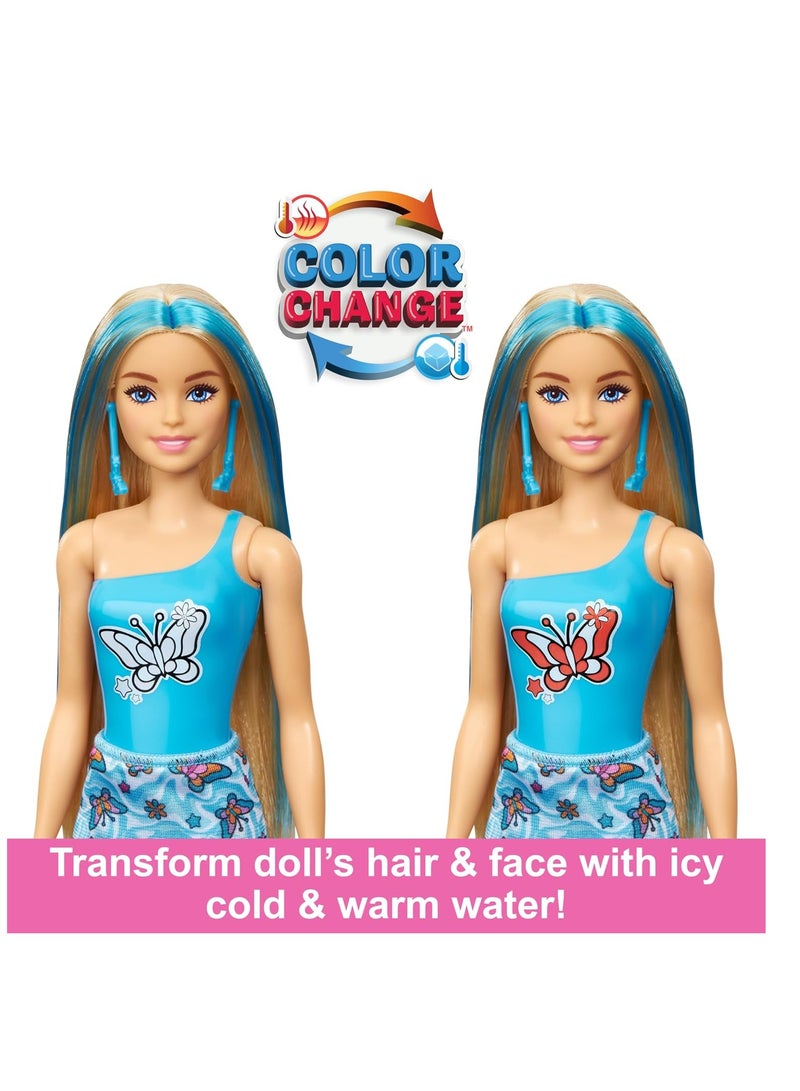 Barbie Color Reveal Rainbow-Inspired Series Doll & Accessories with 6 Surprises, Color-Change Bodice 1Piece Assorted Color - Image 4