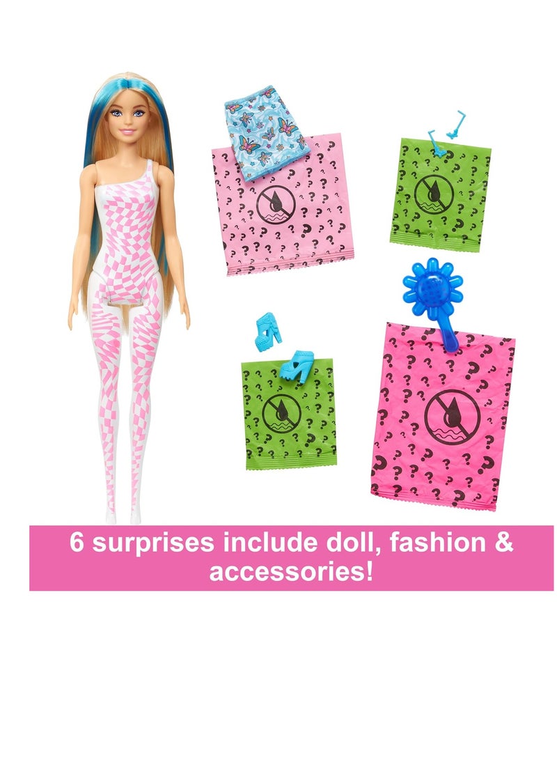 Barbie Color Reveal Rainbow-Inspired Series Doll & Accessories with 6 Surprises, Color-Change Bodice 1Piece Assorted Color - Image 5