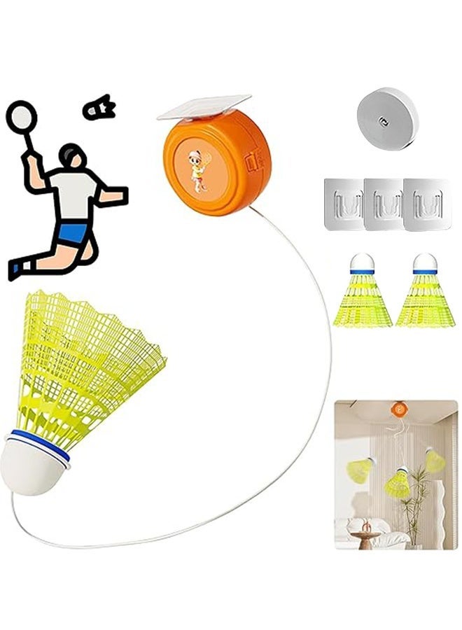 APPTRIN Badminton Rebound Trainer for Solo Practice, Self-Training Rebound Tool Equipment, Height Adjustable, Suitable for Badminton Courts, Living Rooms and Balconies for Practice Racket Training - Image 1