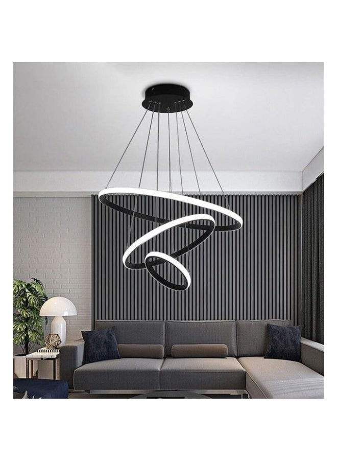 Modern LED chandelier suitable for all decors, black color - Image 2